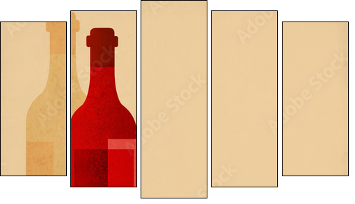 Francuskie wino
 - Obraz pięcioczęściowy, Pentaptyk