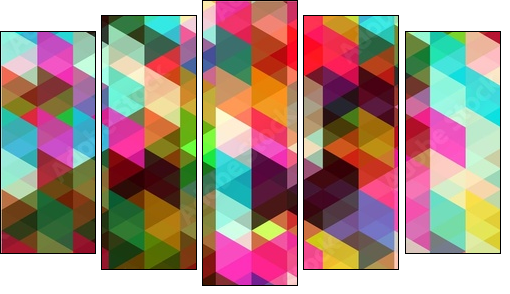 Kolorowe piksele
 - Obraz pięcioczęściowy, Pentaptyk