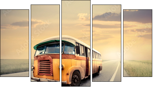 Stary autobus
 - Obraz pięcioczęściowy, Pentaptyk
