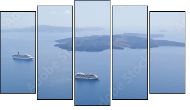Biało – niebieskie Santorini
 - Obraz pięcioczęściowy, Pentaptyk