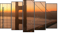 Golden Gate o świcie
 - Obraz pięcioczęściowy, Pentaptyk