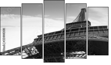 Magiczny symbol Paryża- wieża eiffla
 - Obraz pięcioczęściowy, Pentaptyk