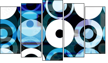 Koła i kółka – cykliczny błękit
 - Obraz pięcioczęściowy, Pentaptyk