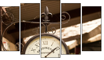 Zegar peronowy
 - Obraz pięcioczęściowy, Pentaptyk