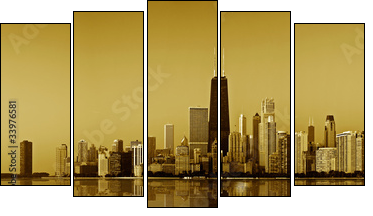 Złote wybrzeże-Chicago
 - Obraz pięcioczęściowy, Pentaptyk