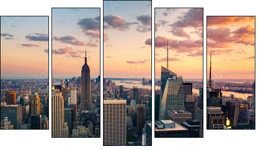 Nowy York – Empire State Building
 - Obraz pięcioczęściowy, Pentaptyk