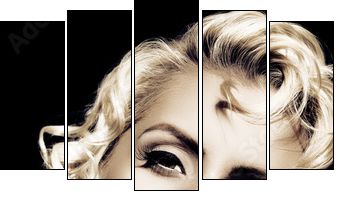 Portret z twarzą Marilyn Monroe
 - Obraz pięcioczęściowy, Pentaptyk
