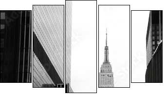 Taksówką na Empire State Building 
 - Obraz pięcioczęściowy, Pentaptyk