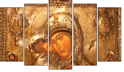 orthodox icon  - Obraz pięcioczęściowy, Pentaptyk