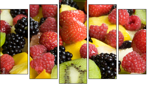 Sałatka owocowa – zdrowe znaczy smaczne!
 - Obraz pięcioczęściowy, Pentaptyk