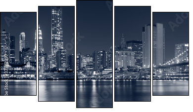 magnetyczny Manhattan, Nowy Jork
 - Obraz pięcioczęściowy, Pentaptyk