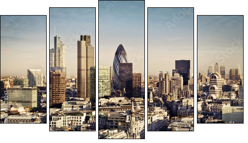 City of London  - Obraz pięcioczęściowy, Pentaptyk