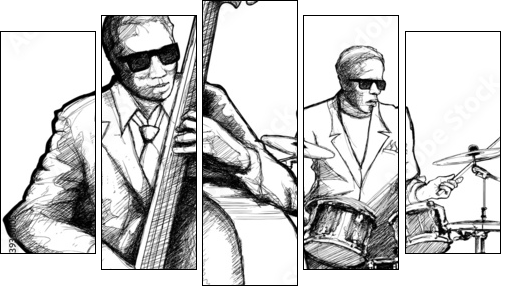 jazz band  - Obraz pięcioczęściowy, Pentaptyk