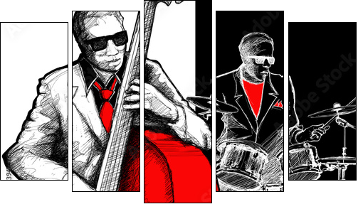 jazz band  - Obraz pięcioczęściowy, Pentaptyk