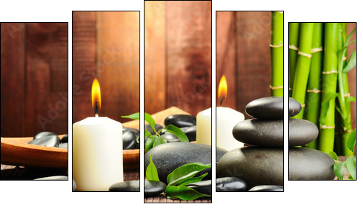 spa concept  - Obraz pięcioczęściowy, Pentaptyk