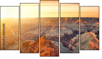 Grand Canyon  - Obraz pięcioczęściowy, Pentaptyk