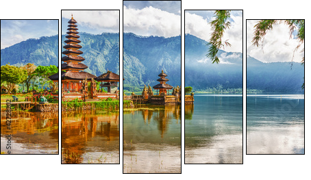 Pura Ulun Danu  - Obraz pięcioczęściowy, Pentaptyk