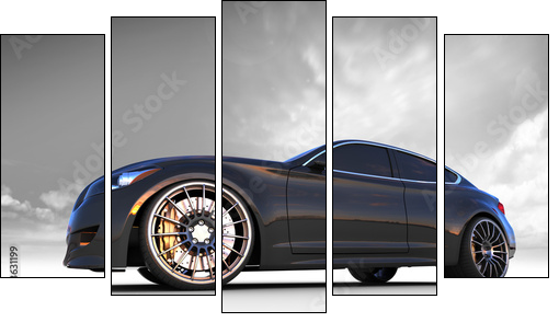 Sport Coupe prototype  - Obraz pięcioczęściowy, Pentaptyk