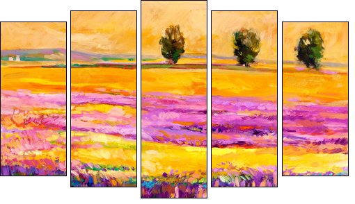 Landscape  - Obraz pięcioczęściowy, Pentaptyk