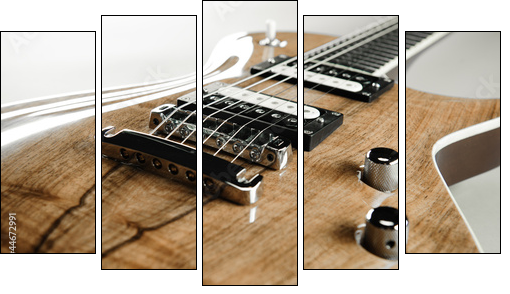 Electric guitar close-up  - Obraz pięcioczęściowy, Pentaptyk