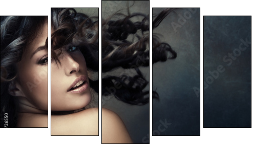 exotic beauty  - Obraz pięcioczęściowy, Pentaptyk
