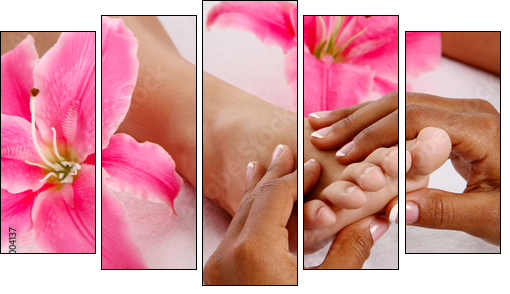 Massage  - Obraz pięcioczęściowy, Pentaptyk
