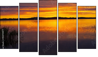 Mazury_001  - Obraz pięcioczęściowy, Pentaptyk