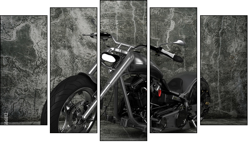 Custom Motorbike  - Obraz pięcioczęściowy, Pentaptyk