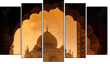 Taj Mahal  - Obraz pięcioczęściowy, Pentaptyk