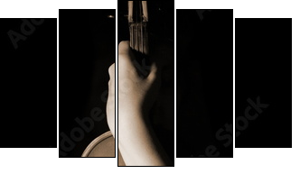 old violin  - Obraz pięcioczęściowy, Pentaptyk