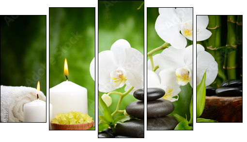 spa concept  - Obraz pięcioczęściowy, Pentaptyk