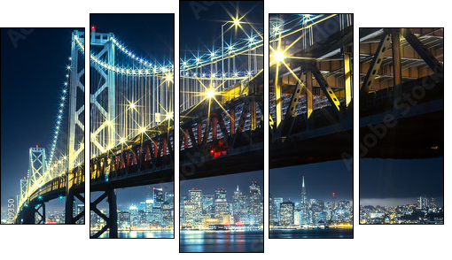 San francisco  - Obraz pięcioczęściowy, Pentaptyk