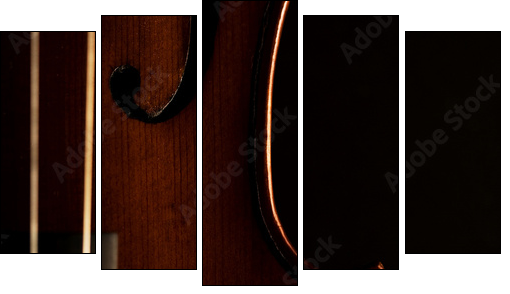Part of violin  - Obraz pięcioczęściowy, Pentaptyk