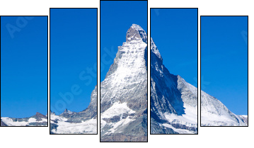 The Matterhorn in Switzerland  - Obraz pięcioczęściowy, Pentaptyk