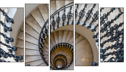 Wendeltreppe  - Obraz pięcioczęściowy, Pentaptyk