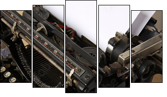 Stara maszyna do pisania
 - Obraz pięcioczęściowy, Pentaptyk