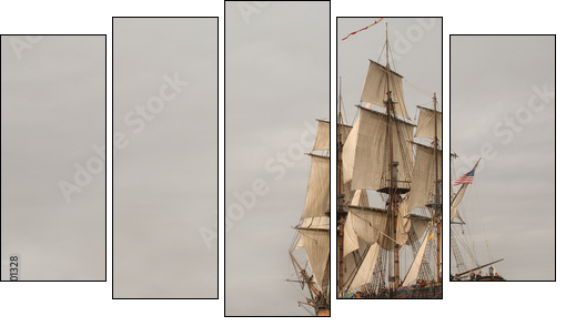 Fregata we mgle – historia żagli
 - Obraz pięcioczęściowy, Pentaptyk