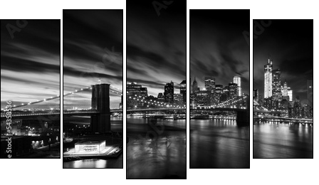 Brooklyn Bridge  - Obraz pięcioczęściowy, Pentaptyk