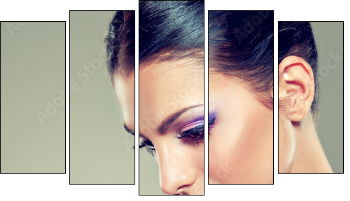 Beauty Portrait  - Obraz pięcioczęściowy, Pentaptyk