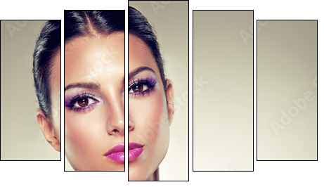 Beauty Portrait  - Obraz pięcioczęściowy, Pentaptyk