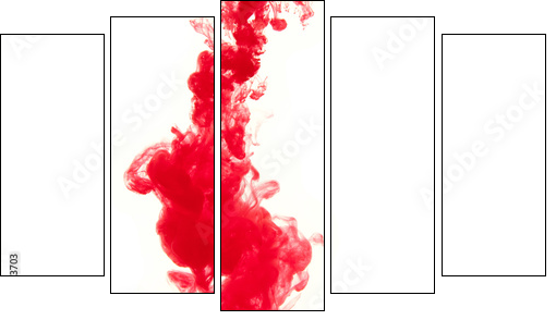 Ink of blood  - Obraz pięcioczęściowy, Pentaptyk
