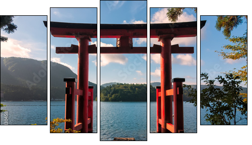 Torii Gate  - Obraz pięcioczęściowy, Pentaptyk