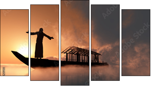 The priest.  - Obraz pięcioczęściowy, Pentaptyk