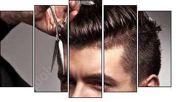 hairdresser  - Obraz pięcioczęściowy, Pentaptyk