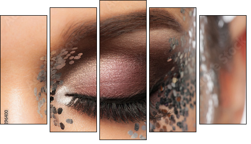 Eye Makeup  - Obraz pięcioczęściowy, Pentaptyk