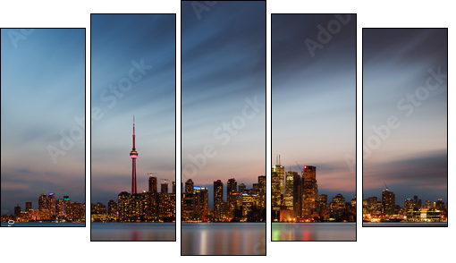 Toronto skyline, Canada  - Obraz pięcioczęściowy, Pentaptyk
