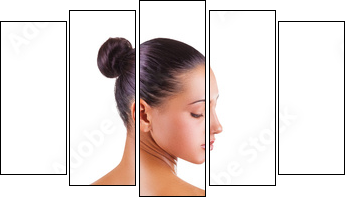 Female back  - Obraz pięcioczęściowy, Pentaptyk