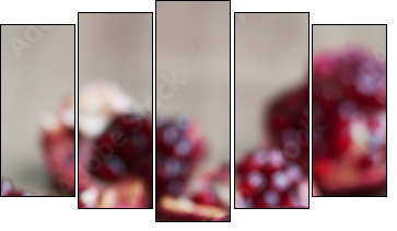 pomegranate  - Obraz pięcioczęściowy, Pentaptyk