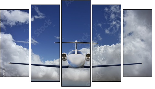 Executive in flight  - Obraz pięcioczęściowy, Pentaptyk