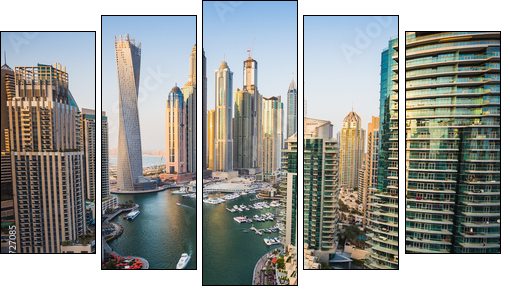 Dubai Marina. UAE  - Obraz pięcioczęściowy, Pentaptyk